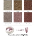 thumbnail image 6 of BISHENGYF 6 Box Rose Gold Chrome Nail Powder, Metallic Nail Art Pigment Powder Set, Shiny Nail Glitter Powder with Magic Mirror Effect for Nail Art Design Decoration., 6 of 7
