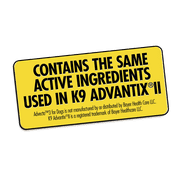Advecta 3 Tick, Flea, and Mosquito Repellent and Treatment for Medium Dogs, 4 Monthly Doses