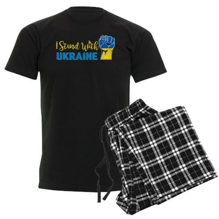

CafePress - Stand With Ukraine Peace Women Powerful Fi Pajamas - Men s Dark Pajamas