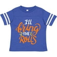 thumbnail image 3 of Inktastic Thanksgiving I'll Bring the Rolls in Orange Boys or Girls Toddler T-Shirt, 3 of 5