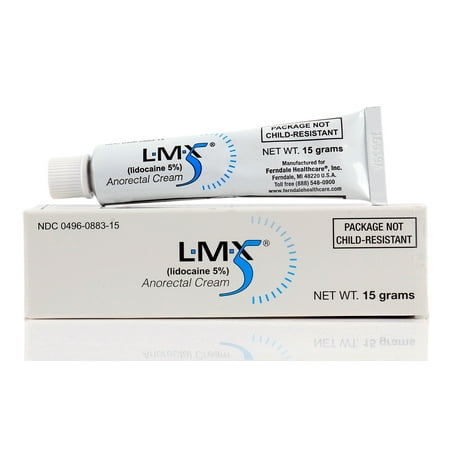 Topical Anesthetic - LMX5 Lidocaine 5% Topical Anesthetic Cream 15g Tube
