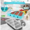 thumbnail image 5 of Silicone Freezer Tray With Lid 2Pack-Aqua Food Storage for Soup Sauce Broth Leftovers, 5 of 7