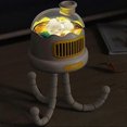 thumbnail image 3 of Portable Bladeless Baby Fan - Rechargeable, Quiet, Flexible Tripod for Strollers, Cribs, & Outdoor Use with Night Light, 3 of 5