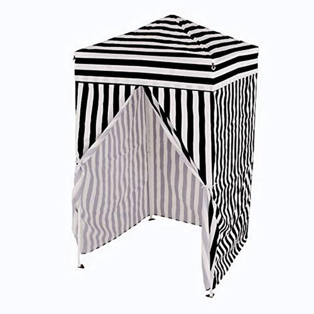 Impact 4'x4' vestidor emergente, blanco y negro