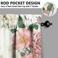 thumbnail image 5 of Kitchen Curtains and Valance Set 36 Inch Tier Pioneer Colorful Floral 3 Pieces Set Dining Room Small Curtain Drapes Cafe Curtains Valance for Home Decor Rod Pocket, 5 of 6