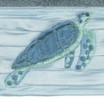 thumbnail image 3 of Authentic Hotel and Spa  Turkish Cotton Turtles Embroidered Teal Blue 4-piece Washcloth Set, 3 of 3