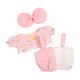 thumbnail image 1 of Ropa de repuesto para muñecas de 38 cm. Ropa de muñeca. Top con lazo. Peto. Tres piezas (muñeca no incluida)., 1 of 3