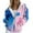 Blue, variant on Sweatshirt for Women Comfy For A Cause: Breast Cancer Casual Zip Camo Hoodie