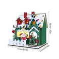 thumbnail image 3 of mfyjkho Adornos navideños de madera para casa, decoración interior en miniatura para escaparates, 12 x 11 x 9,5 cm, 1 pieza, 3 of 6