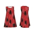 thumbnail image 7 of Yiaed Spider Print Women's Sleeveless Dress, Loose Fit Summer Dress, Casual Sleeveless Dress for Women, 7 of 7