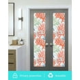 thumbnail image 5 of Window Privacy Film Ocean Coral Stained Glass Window Film Decorative Sun Block Window Cover Abstract Boho Gradient Coastal Polka Dots Window Clings Static Adhesive Sticker for Bathroom 23.6"x78.7", 5 of 7