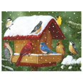 thumbnail image 1 of Great BIG Canvas | Rolled William Vanderdasson Poster Print entitled Backyard Birds, Holiday Treats, 1 of 4