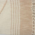 thumbnail image 6 of Birch Harbor Beige Coastal Diamond Striped Cotton Throw Blanket, 50" x 60", 6 of 11