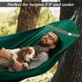 thumbnail image 4 of Tranquillo Uniki Hammock with Stand – 550 lbs Capacity, Foldable & Portable, Heavy-Duty Indoor/Outdoor Hammock with Premium Carry Bag, Emerald Green, 4 of 10