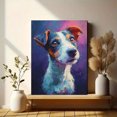 thumbnail image 6 of Jack Russell Terrier Expressive Portrait Canvas Print Wall Art for Living Room Bedroom Cafe Decor, 6 of 8
