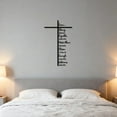 thumbnail image 6 of 16in Elegant Metal Cross Wall Art, Scripture-Inspired Design for Peaceful Living Spaces, Metal Cross Wall Art with Scripture, Indoor Faith-Based Decoration, Decor for Home & Church M, 6 of 11