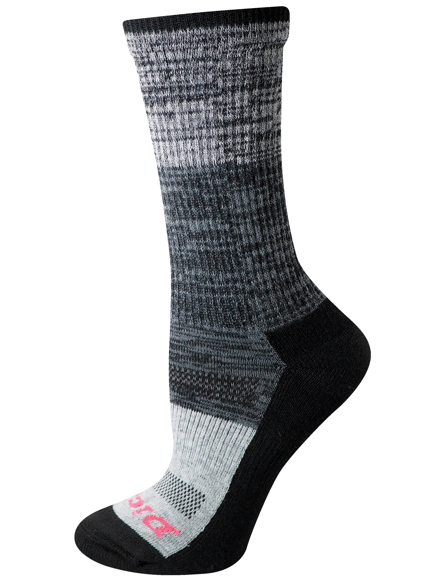 Genuine Dickies Women's Dri-Tech Striped Asst Crew Socks, 5-Pack