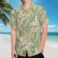 thumbnail image 5 of High Quality Hawaiian Shirts for Men Short Sleeve Aloha Beach Shirt Floral Summer Casual Button Down Shirts Blouses P64FT3, 5 of 7