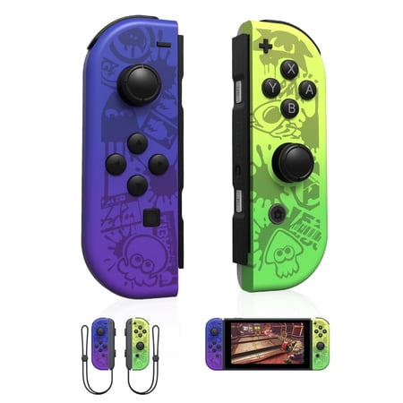 Nintendo Switch Controller,Wireless Controllers Joy Cons Joy-Pad Joystick- Splatoon 3 Special Edition