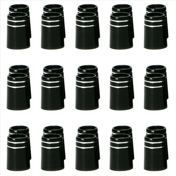 30pcs Golf Ferrule with Double Chrome Ring for Driver & Fairway Wood & Iron Golf Accessories Type 4: 8.6x15x13.5mm,30 x Golf Ferrules,Black