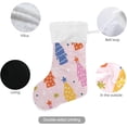 thumbnail image 3 of Coolnut Christmas Stockings Christmas Trees Star Large Candy Stockings Stuffers Cute Xmas Sock Decorations 2PCS for Home Holiday Party 12" x18" Decor Gifts, 3 of 7
