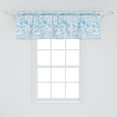 thumbnail image 2 of Ambesonne Nautical Window Valance, Underwater Creatures Art, 54" X 18", Sky Blue Multicolor, 2 of 3