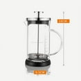 thumbnail image 3 of 1Pcs Milk Frother under $5! Yannianjz 350ml/600ml Glass Hand Pump Milk Frother, Cold Brew Coffee Maker, Manual Milk Frother, With Handle and Scale, Coffee Frother, Milk Steamer, Cappuccino Maker, 3 of 9