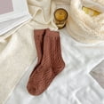 thumbnail image 2 of Womens Autumn Winter Casual And Comfortable Wool Thickened Warm Long Tube Cotton Heap Socks, 2 of 5