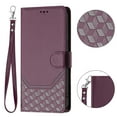 thumbnail image 5 of for Samsung Galaxy S24 FE Wallet Case for Men Women, RFID Blocking Card Holder Slots, Wrist Strap & Shoulder Strap Shockproof TPU Inner, Kickstand PU Leather Protective Phone Cover, Darkpurple, 5 of 10