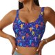 thumbnail image 1 of Balery Ice Hockey Players With Puck Sujetadores deportivos con espalda cruzada para mujer, acolchados, sin costuras, de alto impacto, ideales para yoga, gimnasio, entrenamiento y fitness.-Medium, 1 of 7