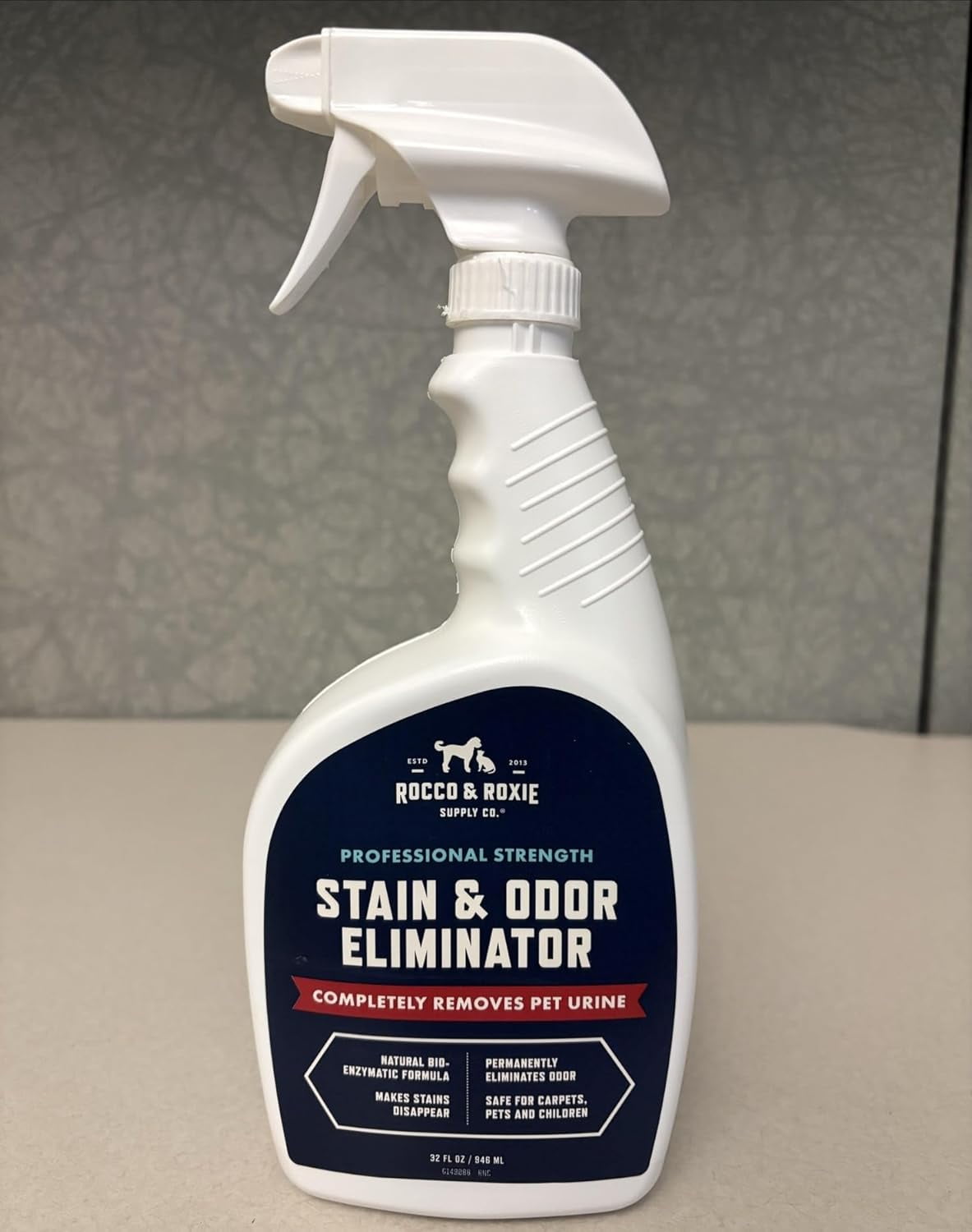 Stain & Strong Odor Eliminator, Enzyme Cleaner, Pet Odor Eliminator for Home - Stain Remover for Cats & Dog Pee - Urine Destroyer - Cleaner Spray Clear, 32 Fl Oz