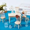 8 Pcs 8 Styles Miniature Dollhouse Glass Vase Clear Mini Glass Vases