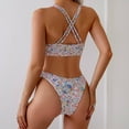 thumbnail image 5 of Tankini para mujer, bikini liso sin espalda, de dos piezas, estilo vendaje, para playa, 5 of 5