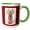 Green/White, variant on 3drose, Golden Winged Angel- Spirituality- Art, 11oz Magic Transforming Mug
