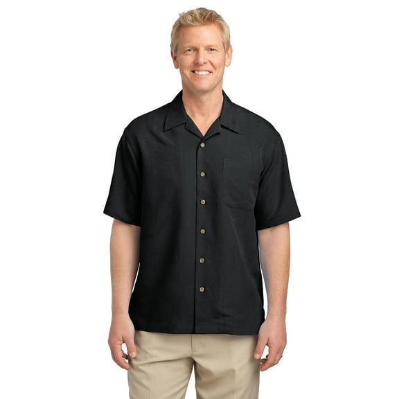 Port Authority Men's Short Sleeve Patterned Easy Care Camp Shirt - S536