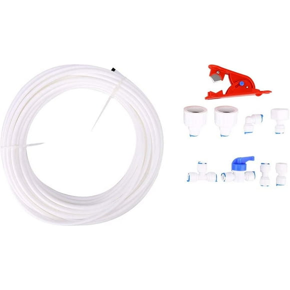 Water Purifier-15m Water Purifier Pipe Fittings Quick Connect RO System 1/4in Water Filter Connection Set