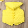 thumbnail image 3 of Baby Solid Color Dinosaur Padded Sleeveless Zipper Hooded Waistcoat, 3 of 6