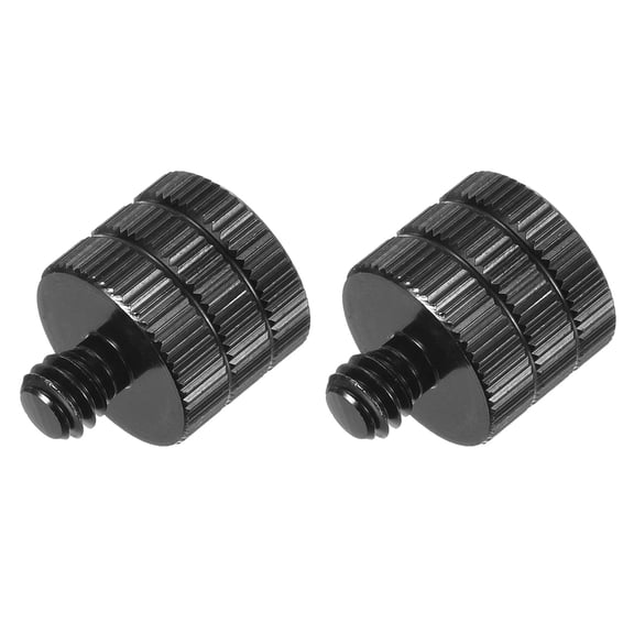 Mic Stand Adapter, M12 Female to 1/4 Male Screw Thread Adapter for Microphone Stand Mount to Camera Tripod Adapter