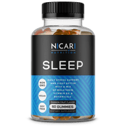 Nicari Nutrition - SLEEP | Melatonin Sleep and Stress Support Vegan Gummy Vitamins - 60 Count