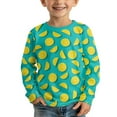 thumbnail image 3 of DISNIMO Green Lemon shirt long sleeve for kids long sleeve shirts for girls 3-4 long sleeve shirt kids crew neck tshirt girls long sleeve t shirts soft kids t shirt casual tops girls, 3 of 7