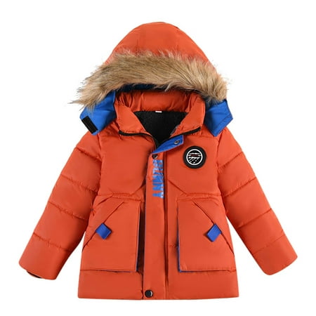 

Transer Savings Clearance 2023 Winter Coats for Kids with Hoods Baby Clothes Winter Coats Light Puffer Jacket Keep Warm Cotton Clothes Thick Coat for Baby Boys Girls Infants Toddlers