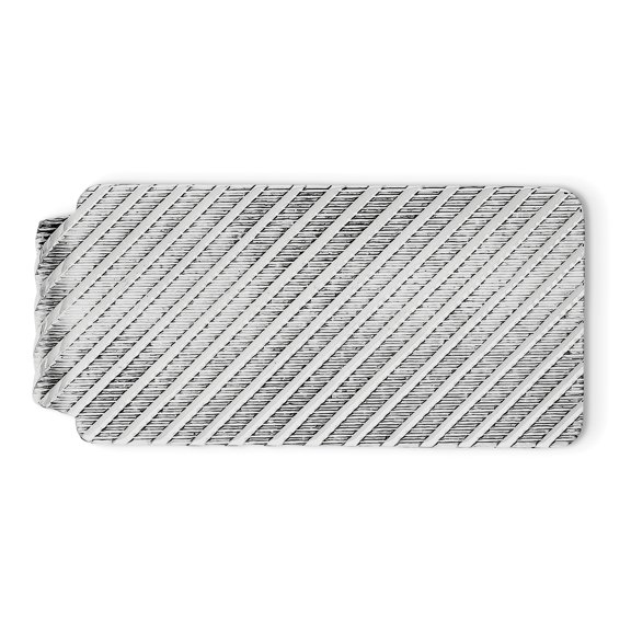 Beautiful Sterling Silver Rhodium-plated Money Clip