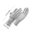 thumbnail image 2 of Ice Silk Sunscreen Gloves for Summer - Breathable & Thin Fabric, Outdoor Driving & Sun Protection, Touch Screen Compatible, Gray, JKODE, 2 of 8