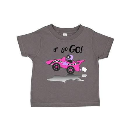 

Inktastic Go Go Go! Pink Racing Car Gift Toddler Boy or Toddler Girl T-Shirt