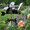 thumbnail image 2 of Metal Weather Vane for Farm Home for Outdoor Garden Rabbit Shaped Retro, 2 of 8