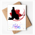 thumbnail image 1 of Japan Asia Sakura Hew Outline Welcome Back Greeting Cards Envelopes Blank, 1 of 3