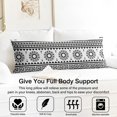 thumbnail image 3 of Boho Long Body Pillow Cover – Soft & Breathable Ethnic Fabric, Hidden Zipper, 20"x54", Stylish Abstract Tribal Print – Gift for Side Sleepers, Pregnancy, Home Decor, 3 of 7