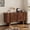 63" Walnut, variant on Rophefx 63" Wooden Storage Cabinet,Black Wood Sideboard Buffet Cabinet with 3 Drawers & 2 Doors,Modern Fluted Sideboard Console Table for Living Room, Dining Room, Kitchen,Entryway, Hallway