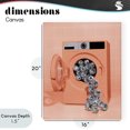 thumbnail image 4 of Stupell Industries Eclectic Disco Laundry Machine over Orange Canvas Art, 16 x 20, by LISH Creative, 4 of 8