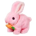 thumbnail image 1 of Simulación Juguete Conejito Zanahoria Peluche Pet Conejo Eléctrico Con Sonidos Y Movimientos Jumping Twitching Shaking Ears Regalo para Pequeños Cumpleaños, 1 of 9